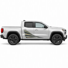 Calcomanía de vinilo para puerta lateral con diseño de aspas barridas Kestrel Wake para GMC Canyon_2