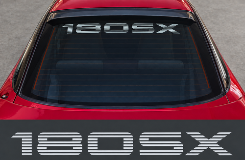 Gráficos de pegatina de calcomanía rayada para la ventana trasera del Nissan 180SX