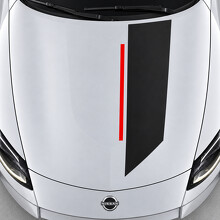 Calcomanía adhesiva de vinilo para capó, panel de pista desplazado para Nissan Z 2023_2