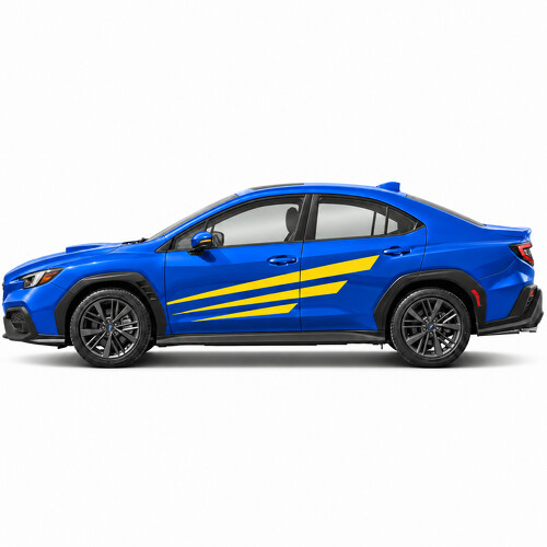 Calcomanía Vinilo Lateral con Franjas Rally Etapa para Subaru WRX 2022_1