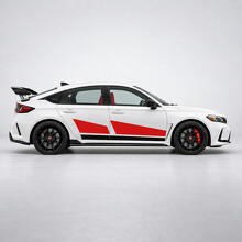 Gráficos de competición Apex Split Vinilo lateral adhesivo para Honda Civic 2023_2