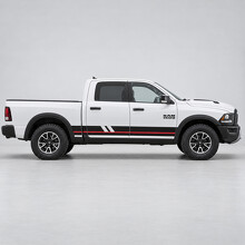 Calcomanía adhesiva de vinilo lateral con ranuras diagonales para RAM 1500 Rebel 2016_2