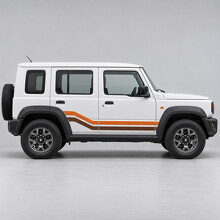 Kit de vinilos laterales doble diagonal para Maruti Suzuki Jimny Alpha cinco puertas 2023_2