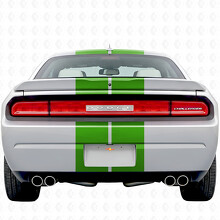 Juego completo de vinilo con rayas dobles y texto personalizado para Dodge Challenger 2008-2014_9