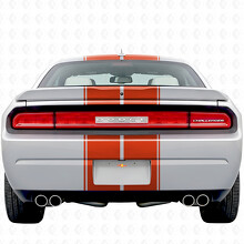 Kit completo de calcomanías de vinilo con franjas de contorno doble para Dodge Challenger 2008-2014_6