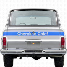 Pegatina de vinilo para portón trasero Cherokee Chief para Jeep Cherokee 1981-83_2