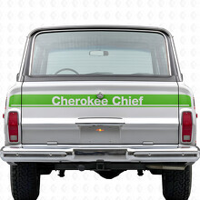 Pegatina de vinilo para portón trasero Cherokee Chief para Jeep Cherokee 1981-83_3