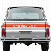 Pegatina de vinilo para portón trasero Cherokee Chief para Jeep Cherokee 1981-83_4