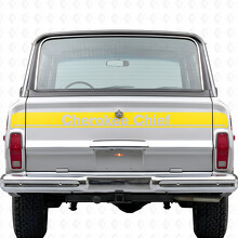 Pegatina de vinilo para portón trasero Cherokee Chief para Jeep Cherokee 1981-83_5