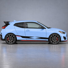 Calcomanía de vinilo lateral Diamond Kick para Hyundai Veloster N_2
