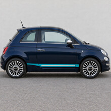 Vinilo adhesivo lateral incrustado en la línea de flotación para Fiat 500 Tipo 312 Facelift 2015-2024_2