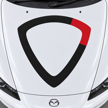 Pegatina de vinilo con diseño de rotor abierto para capó para Mazda RX-8 SE3P 2008-2012 facelift_2