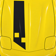 Calibrador de Desplazamiento Cinta Coupé Capó Vinilo Calcomanía Adhesivo para Chevrolet Corvette C5 1997-2004_2