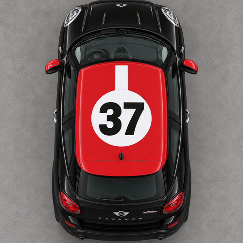 Adhesivo Vinilo para Techo Rally Disc 37 para MINI Paceman R61 2013-2016_1