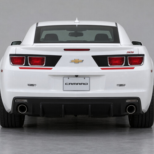 Calcomanía adhesiva de vinilo para aletas y luces traseras de fascia trasera para Chevrolet Camaro 2013