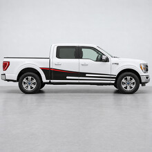 Speed Sail XLT SuperCrew Calcomanía de vinilo lateral para caja de 5.5 pies para Ford F-150 2024_2
