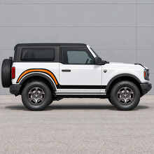 Pegatina de vinilo lateral para arco trasero grande en curva para Ford Bronco 2024 de 2 puertas_2