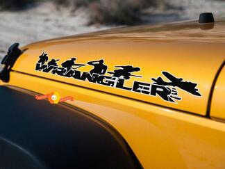 Par de Wrangler Decal set Jeep pegatinas capó guardabarros gráfico TJ JK CJ YJ rubicon