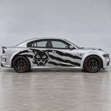 Vinilo adhesivo lateral de rascador de catalizador frontal Widebody para Dodge Charger 2023_2