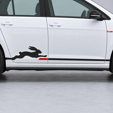 Pegatina de vinilo lateral Rabbit Leap para Volkswagen Golf GTI 2019_2