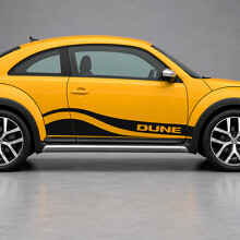 Calcomanía de vinilo de canal lateral color arena de dunas para Volkswagen Beetle 2016_2