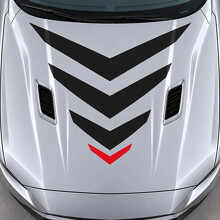 Adhesivo de Vinilo para Capó Sonic Chevron Mach 1 para Ford Mustang 2021_2
