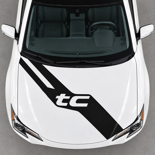 Calcomanía de vinilo para capó de carta abierta para Scion tC 2014-2016 renovación_1