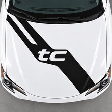 Calcomanía de vinilo para capó de carta abierta para Scion tC 2014-2016 renovación_2