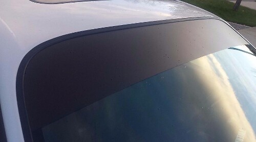 Vinilo adhesivo universal negro mate para parasol de parabrisas para coches