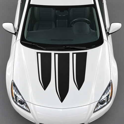 Calcomanía de vinilo para capó con tres hojas de escudo para Buick Regal GS 2012-2013_1