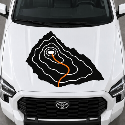 SR5 Topo Peak Hood Vinyl Decal Sticker for Toyota Tundra 2022_1