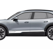 Calcomanía de vinilo con franjas de estilo deportivo para paneles laterales para Porsche Cayenne Eléctrico_2