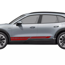 Adhesivo Vinilo de Zócalo con Rayas Estilo Techno para Porsche Cayenne Eléctrico_3