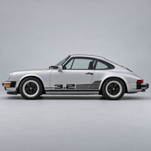 Adhesivo Vinilo Lateral Aletas de Refrigeración 3.2 para Porsche 911 Carrera 1984-1989