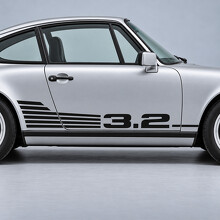 Adhesivo Vinilo Lateral Aletas de Refrigeración 3.2 para Porsche 911 Carrera 1984-1989_2