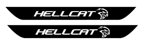 Juego de calcomanías de vinilo para umbral de puerta estilo Hellcat para Dodge Challenger