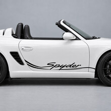 Adhesivo de vinilo lateral de doble trazo para Porsche Boxster Spyder 987 2011-2012_2