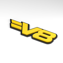 Emblema acrílico 3D de barra partida V8_2