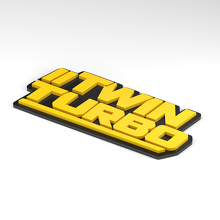 Insignia 3D de Acrílico Doble Turbo Doble Corte_2