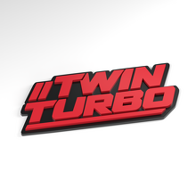 Insignia 3D de Acrílico Doble Turbo Doble Corte_3
