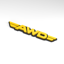 Emblema Acrílico 3D Twin Wings AWD_2