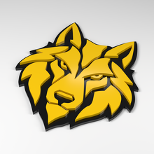 Insignia acrílica 3D Wolf Ice Fang_2