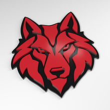 Insignia acrílica 3D Wolf Ice Fang_3