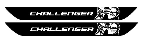 Pegatinas adhesivas de vinilo para el umbral de la puerta estilo Scat Pack para Dodge Challenger