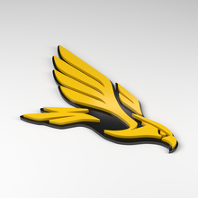 Emblema acrílico 3D Falcon Swept Wing_2