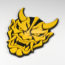 Insignia Acrílica 3D Máscara Hannya Street_2