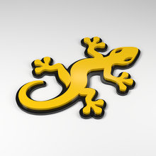 Emblema Acrílico 3D Gecko Grip_2