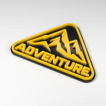Insignia Acrílica 3D Adventure Peak_2