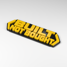 Taller Built Not Bought Placa de Acrílico 3D_2