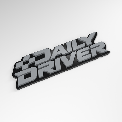 Insignia acrílica 3D Daily Driver Checker_1